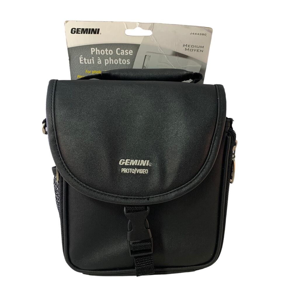 NEW Camera Carrying Case Photo Video With Adjustable Strap Black Gemini